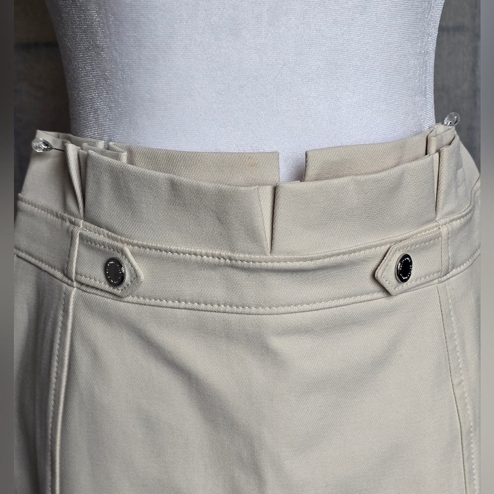 White House Black Market Pencil Skirt Cream Ivory Tailored Midi | Size 6 - Picture 4 of 10